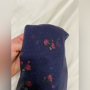 Halston Rose Silk Scarf